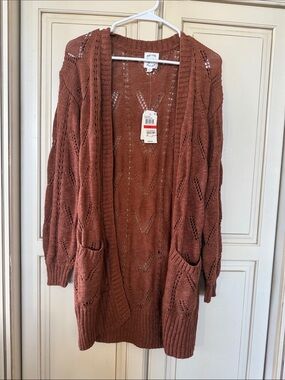 Macy's (Hippie Rose) Open-Front Knit Cardigan Size XS - brand new